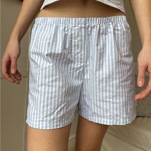 NWT Brandy Melville Keira Long Striped Boxer Shorts